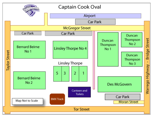 Captain Cook Field Map